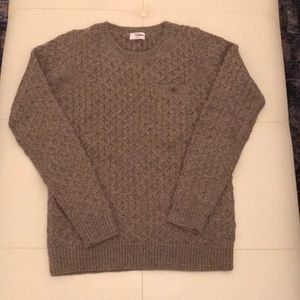 Madewell Cable Knit Sweater with pocket
